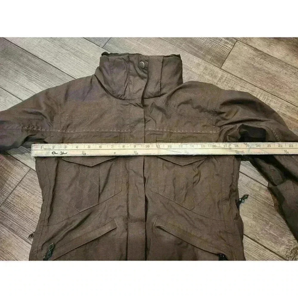 Columbia Titanium Jacket Womens S Brown Omni Tech Sherpa Lined Waterproof - Picture 10 of 11